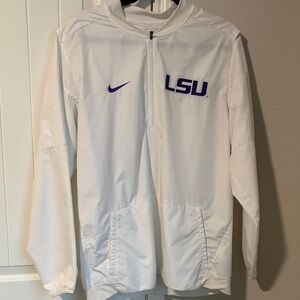 Nike White and Purple LSU Windbreaker
